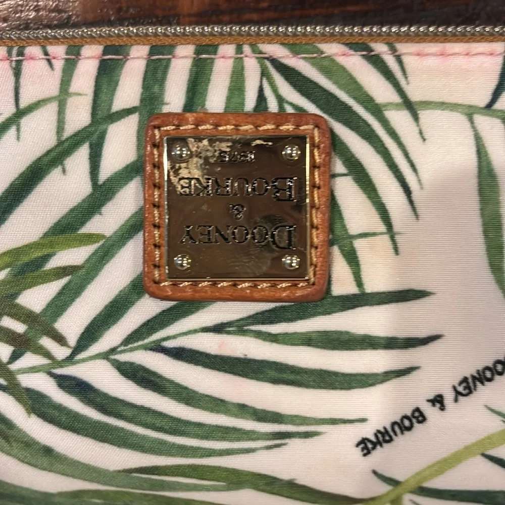 Dooney & Bourke Crossbody Bag Palm Montego Nylon Foldover Zip Small Purse - Picture 7 of 11